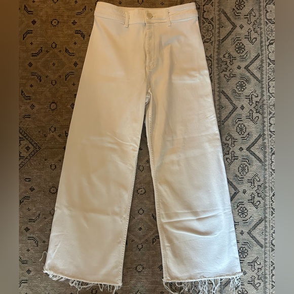 Zara High Rise Cream Jeans - Picture 3 of 4